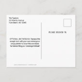 Carte postale Invitation Baby shower de tracteur v (Dos)