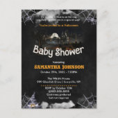 Carte Postale Invitation Baby shower Halloween (Devant)