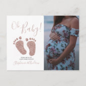 Carte postale Invitation Baby shower Parties scint (Devant)