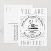 Carte postale Invitation Barbecue Garden Party (Devant / Derrière)