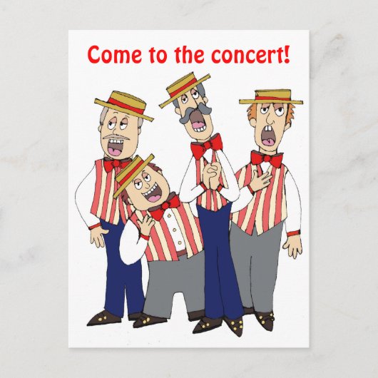 Carte Postale Invitation Barbershop (Devant)