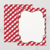 Carte Postale Invitation BBQ (Devant / Derrière)