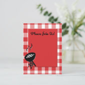 Carte Postale invitation bbq (Debout devant)