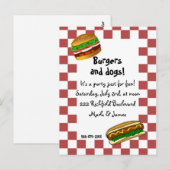 Carte Postale invitation bbq (Devant / Derrière)