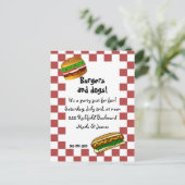 Carte Postale invitation bbq (Debout devant)