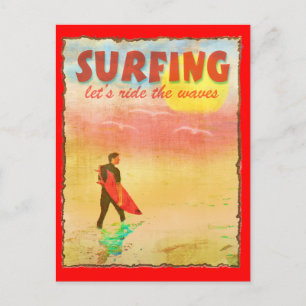 Carte Postale Invitation Beach Party (Surf)