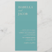 Carte postale Invitation Boho vert Sage (Devant)