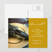 Carte Postale Invitation Brunch (Devant / Derrière)