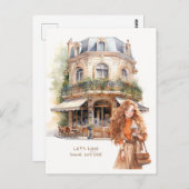 Carte postale Invitation Café (Devant / Derrière)