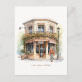 Carte postale Invitation Café (Devant)