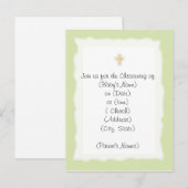 Carte Postale Invitation Christening (Devant / Derrière)