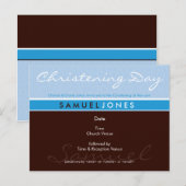 Carte Postale INVITATION CHRISTENING :: simplement super 2 (Devant / Derrière)