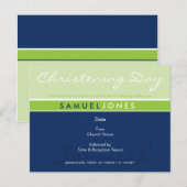 Carte Postale INVITATION CHRISTENING :: simplement super 4 (Devant / Derrière)