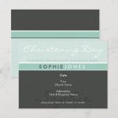 Carte Postale INVITATION CHRISTENING :: simplement super 5 (Devant / Derrière)