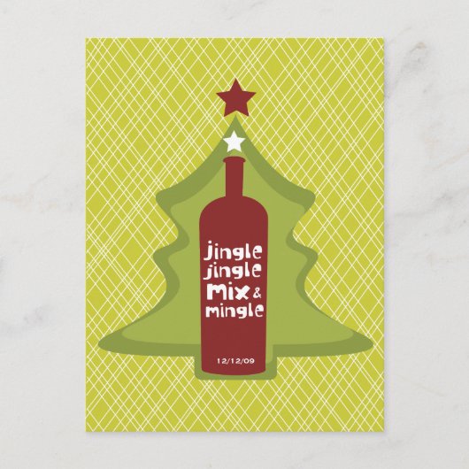 Carte Postale Invitation Cocktail Retro Holiday (Devant)