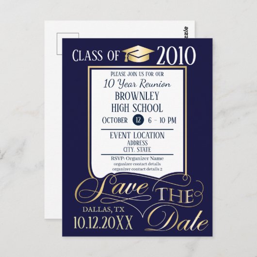 Carte postale Invitation Conception de réunion sco (Devant / Derrière)