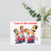 Carte Postale Invitation Concert (Debout devant)