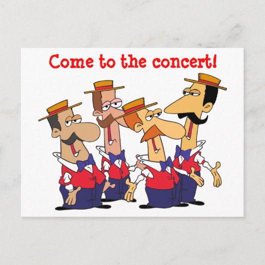 Carte Postale Invitation Concert Personnaliser (Devant)