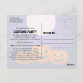 Carte postale Invitation Costume Enfants Halloween (Dos)