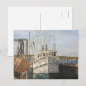 Carte postale Invitation côtière de crevettes d'aq (Devant / Derrière)