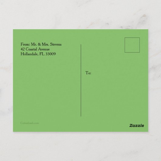 Carte postale Invitation Course Cheval (Dos)