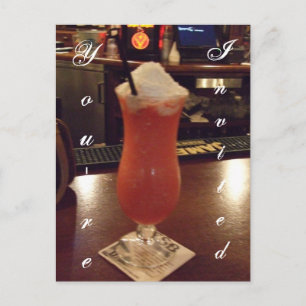 Carte Postale Invitation Daiquiri Cocktail Party
