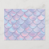 Carte Postale Invitation d'anniversaire de sirène sous la mer (Dos)