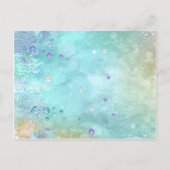 Carte Postale Invitation d'anniversaire de sirène sous la mer (Dos)