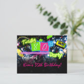 Carte postale Invitation d'anniversaire du club de (Debout devant)