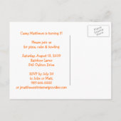 Carte Postale Invitation d'anniversaire Karate Kat Graphics (Dos)