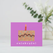 Carte Postale Invitation d'anniversaire Karate Kat Graphics (Debout devant)