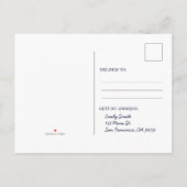 Carte Postale Invitation d'anniversaire licorne arc-en-ciel mign (Dos)