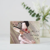 Carte Postale Invitation de 90e anniversaire (Debout devant)