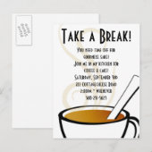 Carte Postale Invitation de café (Devant / Derrière)