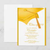 Carte Postale Invitation de Casquette de la soirée de graduation (Devant / Derrière)