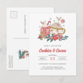 Carte Postale Invitation de Cookies et Cocoa Party (Devant / Derrière)