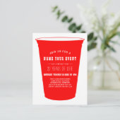 Carte Postale invitation de coupe (Debout devant)