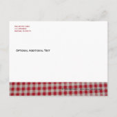 Carte Postale Invitation de cuisine de pique-nique BBQ (Dos)