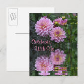 Carte Postale Invitation de Dahlia (Devant / Derrière)
