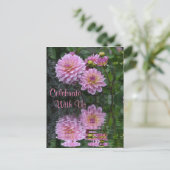 Carte Postale Invitation de Dahlia (Debout devant)