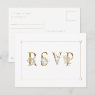 Carte Postale Invitation de demande de chanson de RSVP de mariag