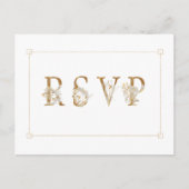 Carte Postale Invitation de demande de chanson de RSVP de mariag (Devant)