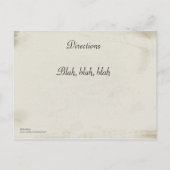 Carte postale Invitation de diplôme (Dos)