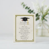 Carte postale Invitation de diplôme (Debout devant)