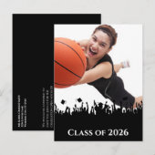 Carte Postale Invitation de diplôme - Modifier la couleur Arrièr (Devant / Derrière)