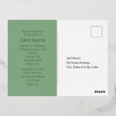 Carte postale Invitation de diplôme spécial (Verso)