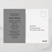 Carte postale Invitation de diplôme spécial (Verso)