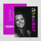 Carte Postale Invitation de diplômes de niveau supérieur et éloi (Devant / Derrière)