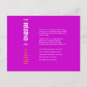 Carte Postale Invitation de diplômes de niveau supérieur et éloi (Dos)