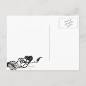 Carte Postale Invitation de douche de conception de tatouage de  (Dos)